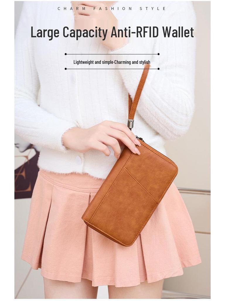 RFID Anti-theft Passport Wallet: Large Capacity, Multifunctional Travel Organizer