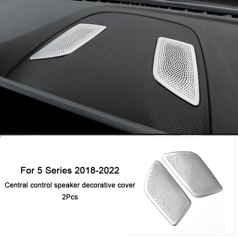 För BMW 5-serie G31 G30 2018 , Bilens dörrhögtalare dekorationsskydd A-stolpens hornskydd Interiörtillbehör