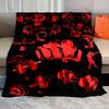 1PC Fitness Dumbbells Fists Muscles Print Adult Children Warm Blankets Home Travel Car Soft Comfortable Suitable for All Seasons