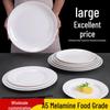 A5 Round Commercial Plastic Buffet and Fast Food Plate for Rice or Soup