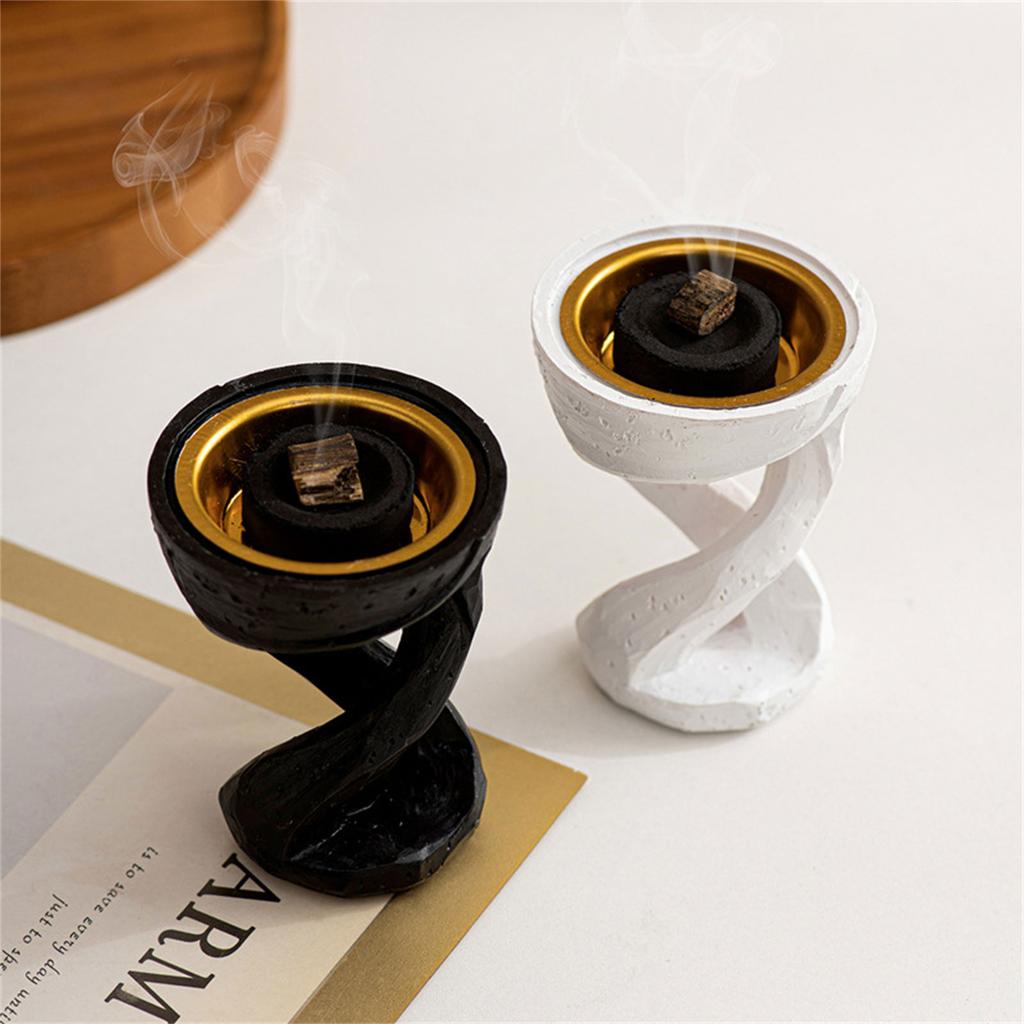 Resins Twist Shape Aromatherapies Burners Arabic Incenses Holder Bakhoor Burners Diffuser for Home Decors and Relaxation