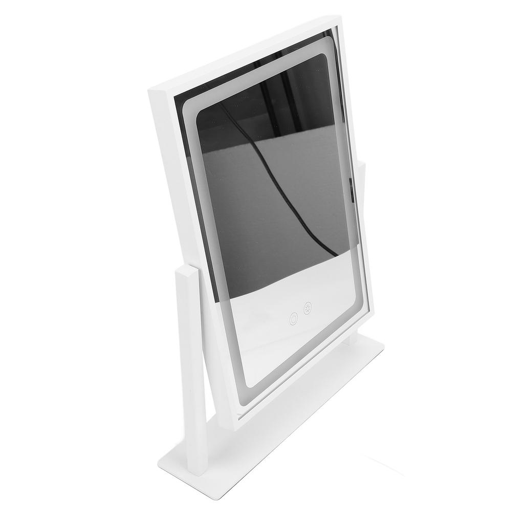 Vanity Mirror Touch Control 3 Color Modes Dimmable 360 Degree Rotation Makeup Mirror with LED Light