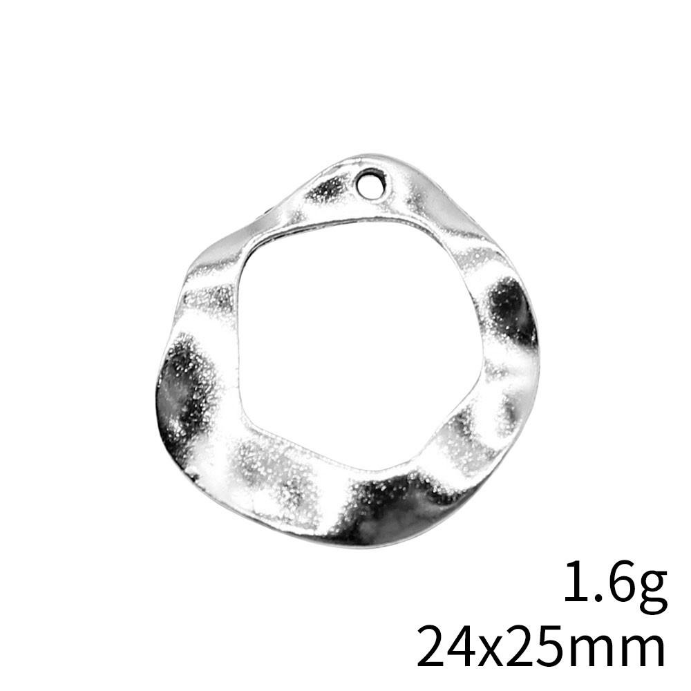 Wedding Anniversary Charms For Italian Bracelet Geometric Hollow Charms Pendant Women's Clothing Pendant Accessories