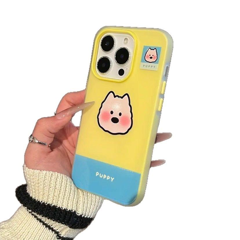 Skin Sensing Jelly Shell Two In One Suitable for Apple 16pro Mobile Phone Case IPhone 15 Protective Cover West Highland Puppy
