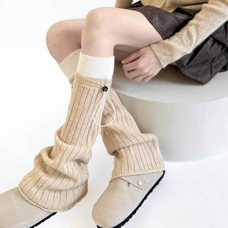 Travel Acrylic Leg Warmers Practical Construction Lightweight Cold Climate Essential Comfortable Stretchy Winter Socks