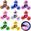 Glow in Dark Pressure Reducing Fingertip Gyroscope LED Light Finger Toy Fidget Spinner Hand Spinner