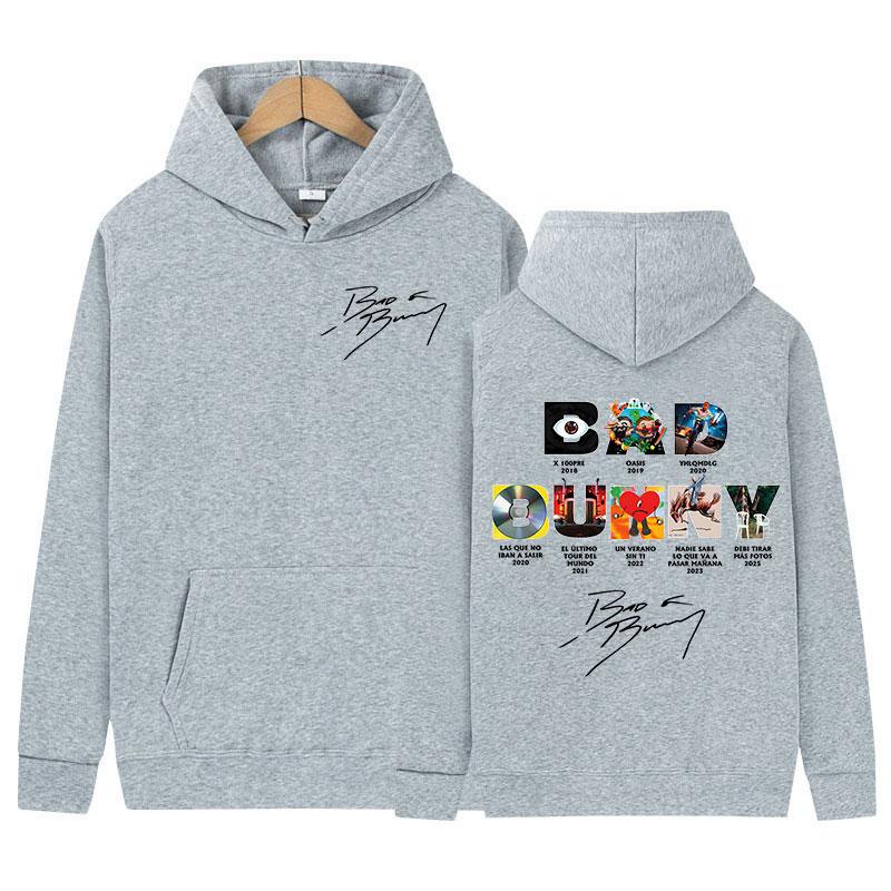 Rapper DeBi TiRAR MaS FOToS DTMF Tour 2025 New Album Hoody Bad Bunny Mens Vintage Sweatshirt Casual Oversized Hoodies Streetwear
