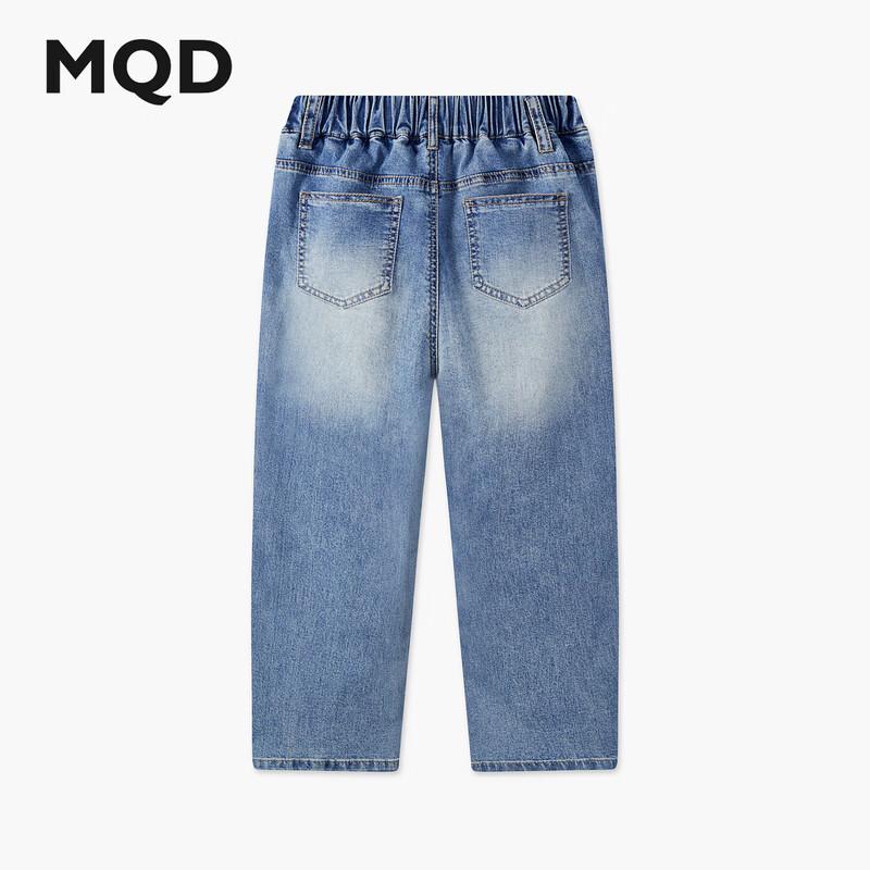 MQD Girls  Embroidered Straight-Leg Denim Jeans 130
