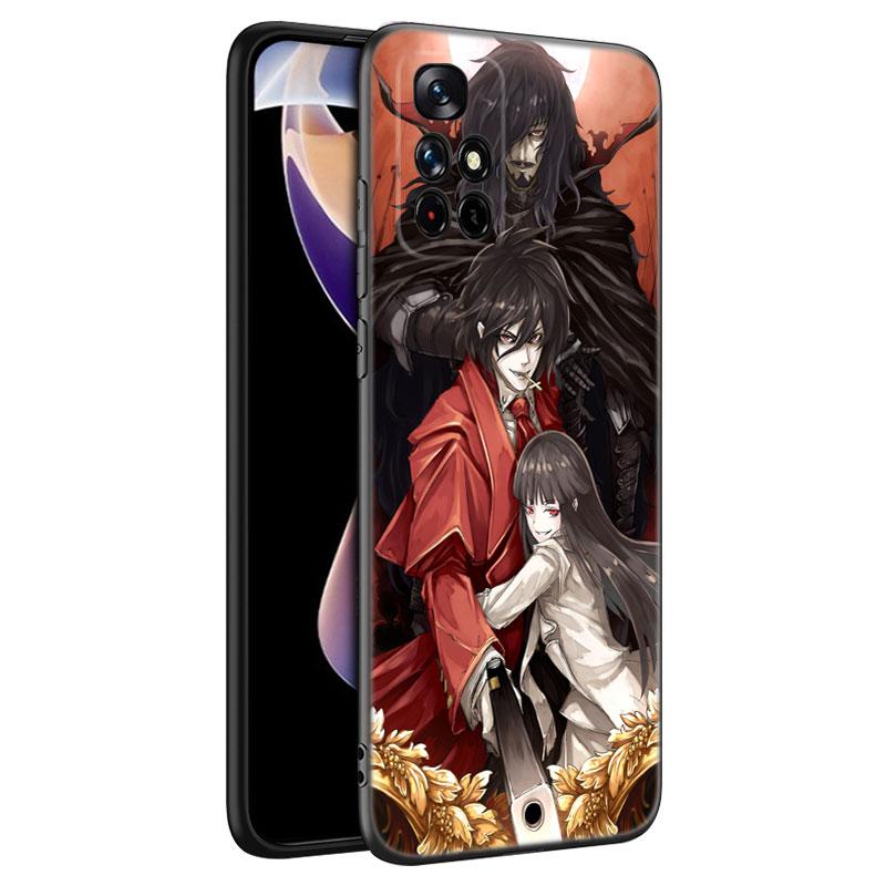 Anime Hellsing Black Silicone Phone Case For Xiaomi Redmi Note 10 11 11S 12 13 4G 8 9 11T Pro 5G Plus 8T 9S 10S 12S