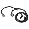 MECMO 4-Pin Trailer Wiring Harness For Jeep Wrangler JK JKU 2007-2018, Tow Hitch Wiring For Rubicon Sahara Sport Unlimited 2-Door 4-Door Trailer