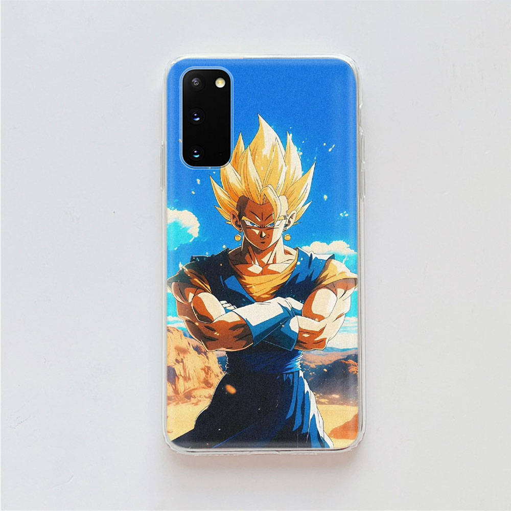 AD67 Dragon Ball Vegeta Clear Case for Samsung A04 A14 A23 A34 A54 M23 M33 M52 M53 Realme 10 9 C30S C35 C55 VIVO Y02 Y21 Y33S Y51 X80 V25 Cover