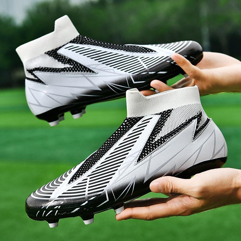 High-top football shoes, boys and girls, students, youth, spikes, F sports shoes, artificial grass competition training shoes