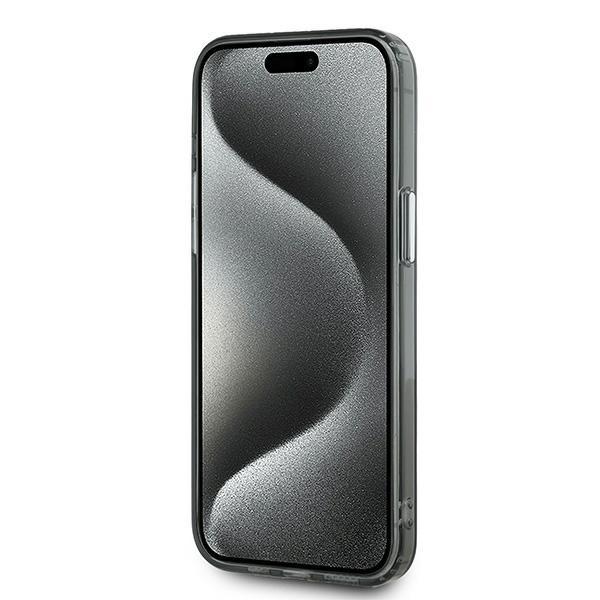 Karl Lagerfeld Klhmp15Lhmckmhk Iphone 15Pro 6.1 Czarny/Black Iml Monogram Karl&Choupette Head Magsafe