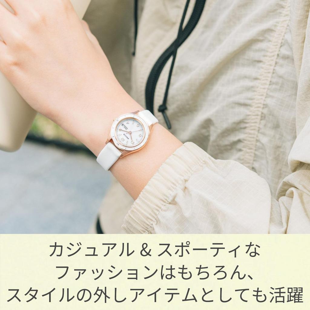 Wicca Watch ACTIVE LINE Sporty Cute Synthetic Leather Crystal Glass Ladies Analog Simple Business Student Cute Stylish Gift Easy To Read Second Hand