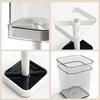 Plastic Toothbrush Holder with Cup Drainage Toothpaste Countertop Organizer  Bathroom