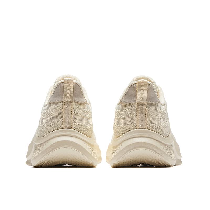 Anta Walking Series Manbu 2 Simple Versatile Non-Slip Wear-Resistant Low-Top Casual Running Shoes Women sneaker Beige 922535503-4