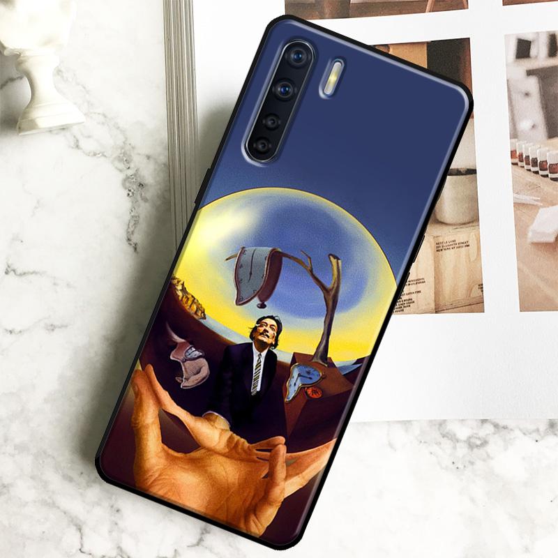 Salvador Dali Art Case For Oppo A18 A38 A58 A78 A98 A40 A60 A80 A16 A76 A96 A15 A17 A77 A74 A94 A54 A57S Cover