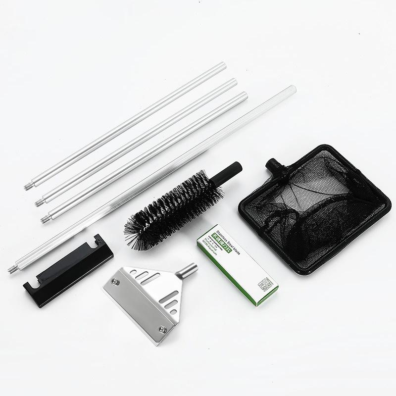 Aquarium Algae Remover Aluminum Alloy Stainless Steel Scraper Blade Fish Tank Glass Water Plant Grass Cleaning Tools Accessories