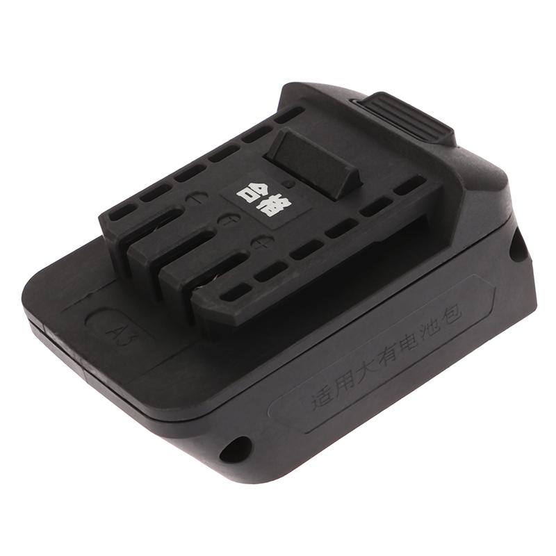 Easy Installation Practical Battery Adapter Connector High Power Applications Plastic Li-Ion Battery Black
