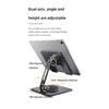 Meewoo Tablet Stand 360°Rotate for Foldable iPad Stand Height Adjustable Tablet Holder for 4-12.9in