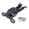 Universal Motorcycle License Plate Mounting Kit Short Tail Design Enhanced Stability Stainless Steel Easy Installation