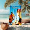 Personalized customized proof beach towel with Ice Age Dawn of the Dinosaurs pattern - soft, absorbent,quick-drying,perfect swimming,camping&bathing