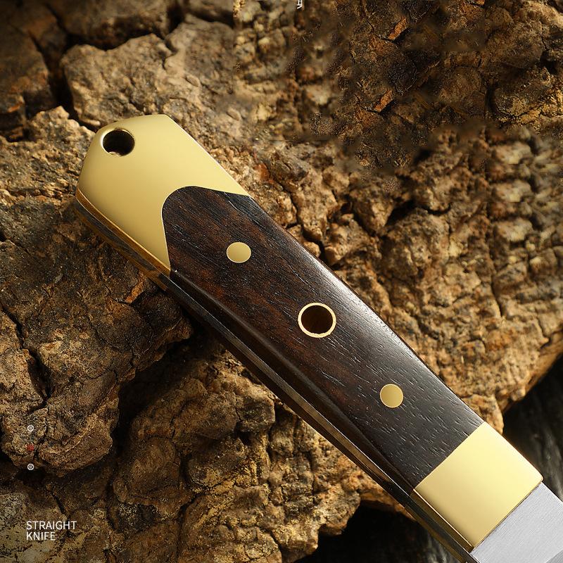 A Knife for A Collapse, A Stainless Steel Butcher Knife, Meat Knife, A Kitchen Knife for Fruits, A Camping Instrument, A Chef Knife with A Case