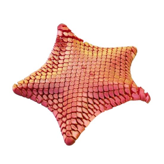 3D Printed Articulating Starfish Toy Anxiety Stress Relief Flexible Starfish Fidget Toy Home Office Desktop Decoration Ornament
