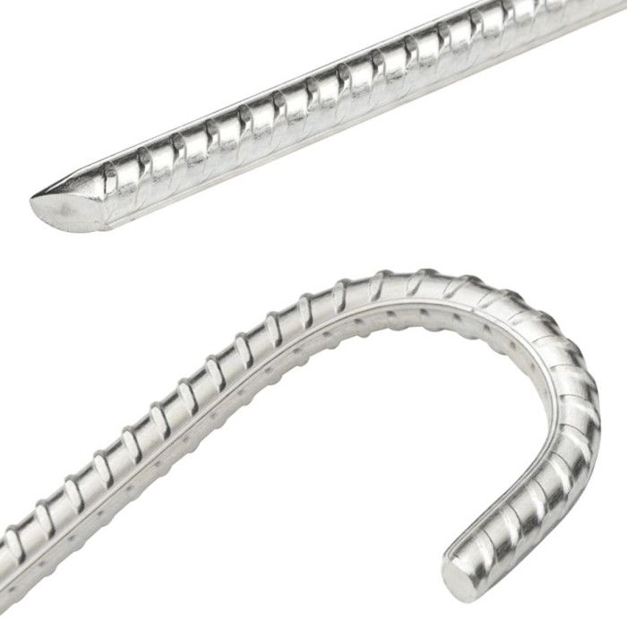 VidaXL Piquets de tente 6 pcs 37 cm Ø10 mm acier galvanisé, piquet de sol, ancrage au sol, piquet de camping résistant, 4009341