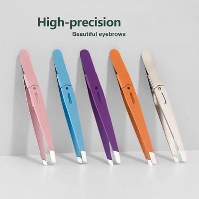Stainless Steel Oblique Eyebrow Clip Repair Eyebrow Clip Multifunctional Eyebrow Clip Beauty Tool