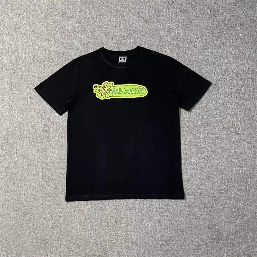 25 Ida Sply American Trendy Brand Fun Printing Short Sleeve Summer New  Loose Men and Women Couple Crew Neck T-shirts Tops