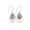 Natural Ethiopian Opal Copper Handmade Long Earrings 1.60" Boho Jewelry For Love EE-47-32