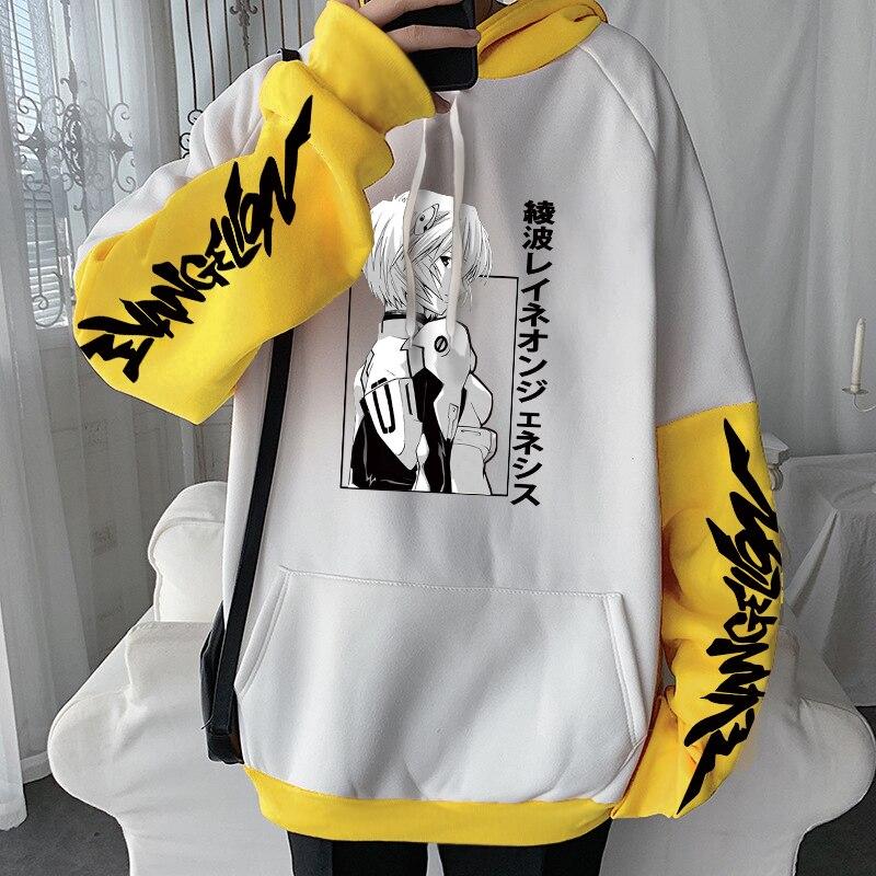 Giappone Anime Evangelion Ayanami Rei Kawaii Donne Cool Manga Estetica  Abiti Felpe con cappuccio Uomini Harajuku Oversize Se stesso Felpe acquista  in modo economico — spedizione gratuita, recensioni reali con foto — Joom