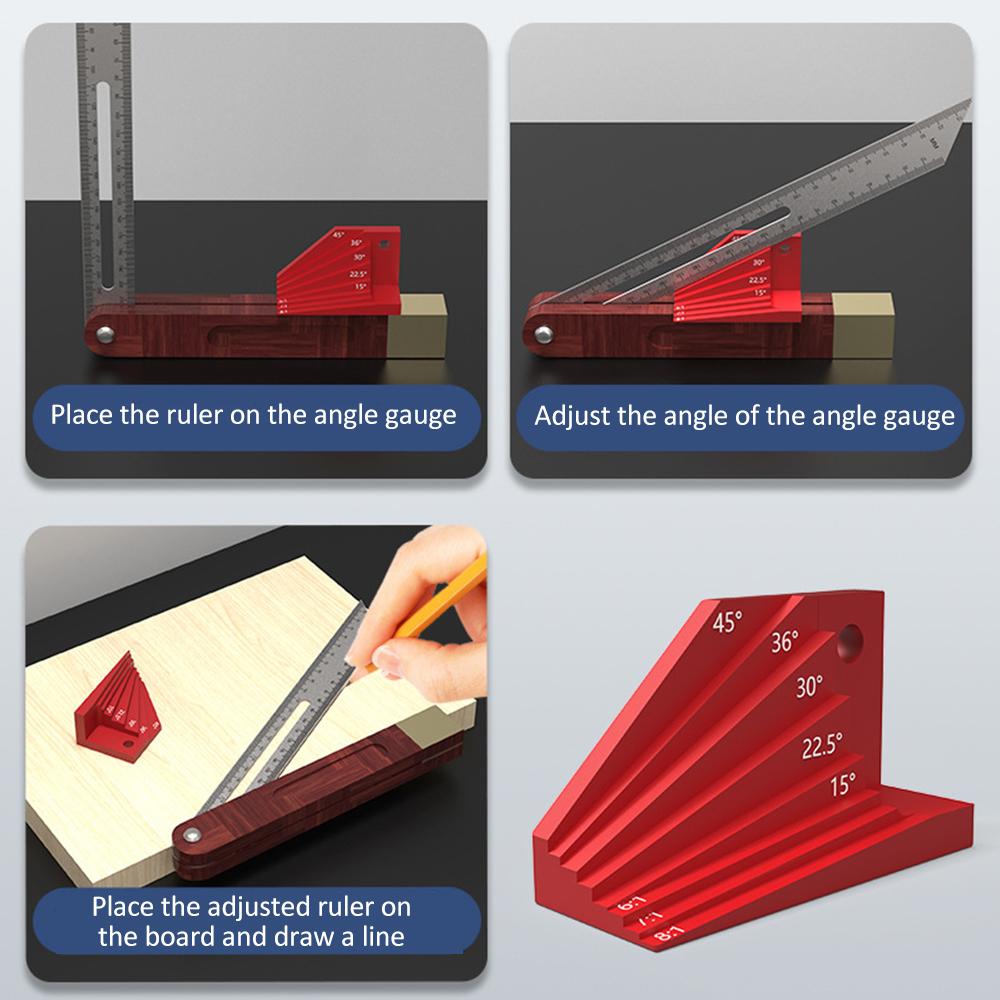 Prelucrarea lemnului Riglă Instrumente de măsurare Dulgher Scriber Raportor Ecartament orizontal Auxiliar