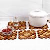 Kitchen Bamboo Insulation Pad Bamboo Table Mat Non-slip Casserole Bowl Mat Square Anti-scalding Protection Table Mat