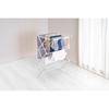 LIV PLUS Indoor Clothes Drying Rack, Foldable, Compact, Stand, Flat Drying, 81cm Wide X 60cm Deep X 103cm High, White, NY-321