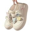 Niche Original Magic Big Head Shoes New Autumn and Winter Cute Thick-soled Versatile Board Little White Shoes Children's Tide