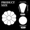 88PCS Paper Piecing Templates Flower Shaped Paper Quilting Supplies for Sewing White 88PCS Set
