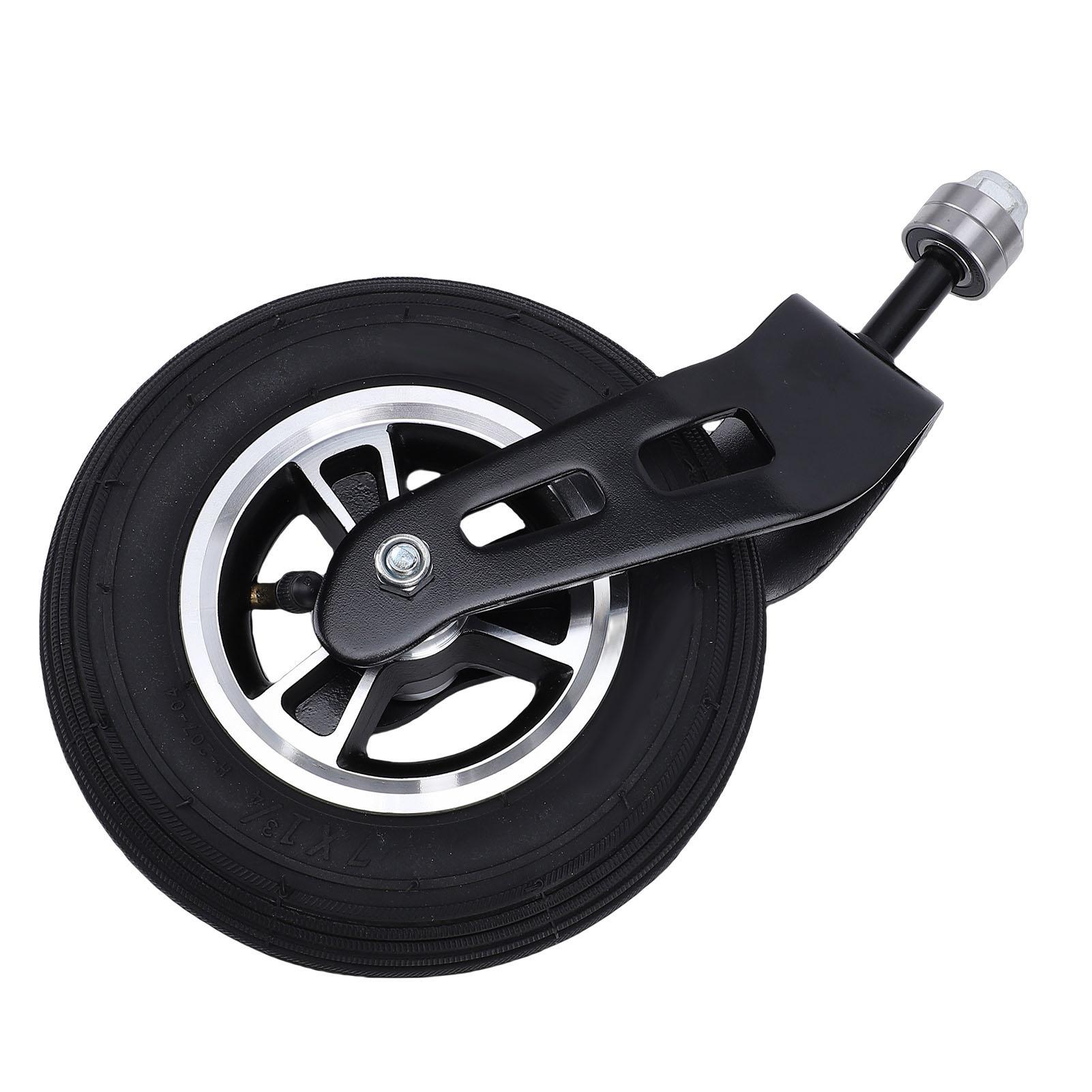 Roue pivotante de 7 pouces, Roulettes en caoutchouc gonflables de rechange avec moyeu de roue en alliage d'aluminium, Roulettes pour chariot à main, Chariot de courses, Multi-Pu