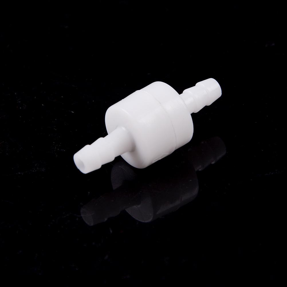 1PC White 4/6/8/10/12mm Plastic One Way Inline Check Valve Fuel Gas Liquid Water Suitable for water petrol diesel oils