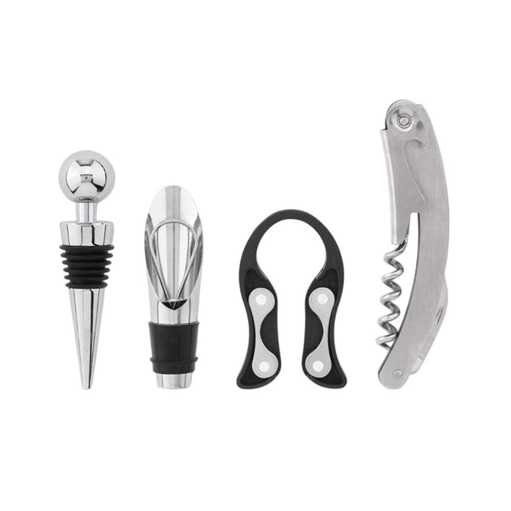 MidOcean Bota Wooden Wine Set (Pack of 4)