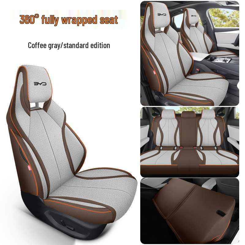 2025 Linen Car Seat Cushion for BYD Seal 06dmi Five-Seater Note Car Model Year