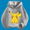 2025 Nová kreslená mikina s roztomilým potiskem Pikachu pro dívky, zimní horký prodej, ležérní pohodlná mikina, sportovní tričko