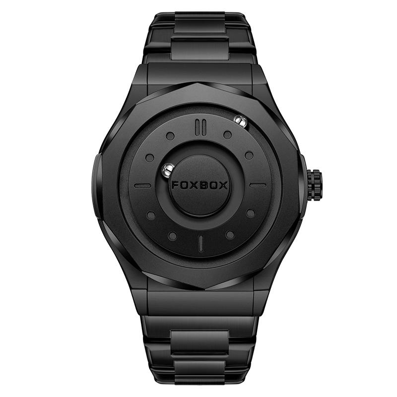 LIGE New Magnetic Watch FXOBOX Creative Personality Men's Quartz Watch Fashion cCasual Sports Men's Watch