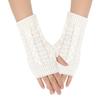 Knitted Fingerless Ladies Gloves Warm Hand Warmer Classic Finger Fingerless Gloves  for Women