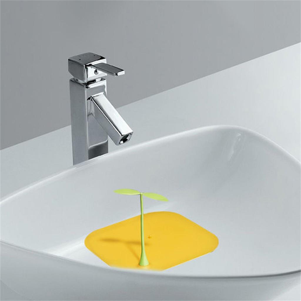 6-inch Cute Sprouts Floor Drains Cover, Bathtub Stopper Cover, Silicone Floor Drains Cover