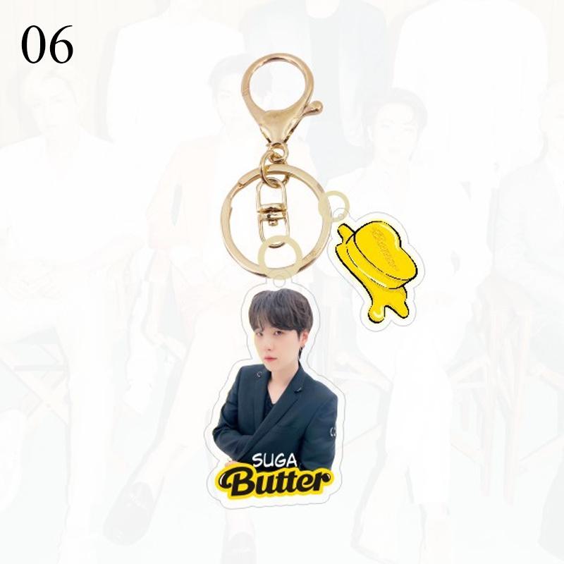 Buy 17Styles Pendant Acrylic Keychain New Album Butter DIY