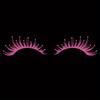 2pcs/1 Set Car Headlights Eyelashes Reflective Car Stickers Truck Light Bumper Night Driving Safety Warning Sign Reflector Decor