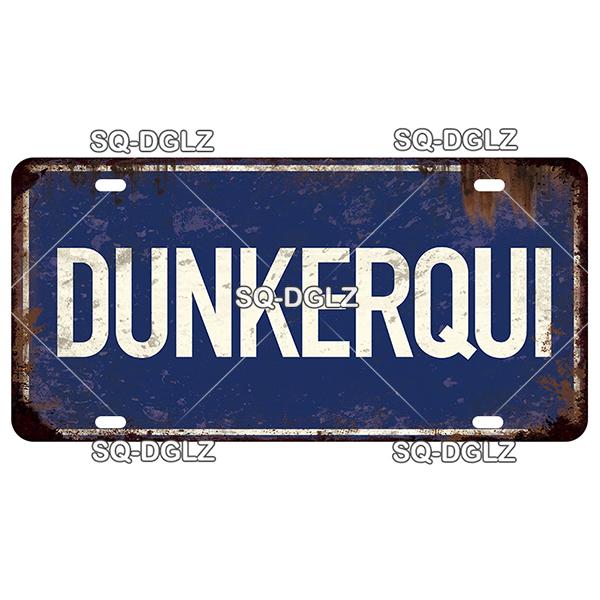 SQ-DGLZ Paris Bangde Road 15x30cm Plate Warning Tin Sign State Wall Decoration Metal Sign Home Decor Painting Plaques Art Poster