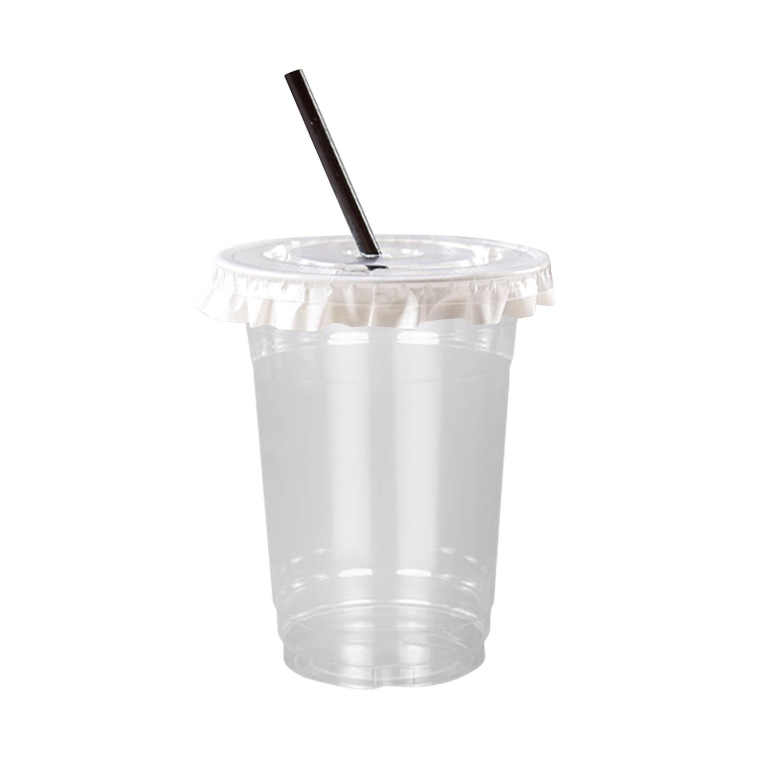 

50PC Clear Plastic Cups With Lids And Straws, Iced Coffee Cups With Lids, Disposable Cups Plastic Coffee Cups Smoothie Cups For Cold Drinks(500ml) One Size